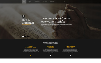 Plantilla Web Responsive para Sitio de Presbiterianismo #53923