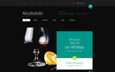 Responsive Food and Drink Store Woocommerce #53953