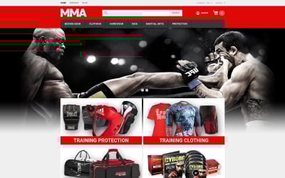 Responsive MMA Outfit Store PrestaShop Theme #53945