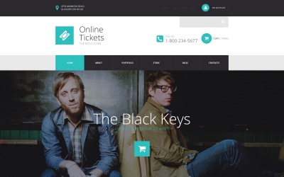 Responzivní WooCommerce motiv "Online Tickets Store" #53950