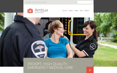 Reszponzív Ambulance Services Weboldal sablon 53929