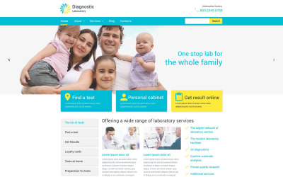 Tema WordPress del laboratorio diagnostico
