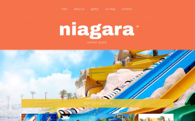 Tema WordPress Responsive #53994 per Un Sito di Parco Divertimento