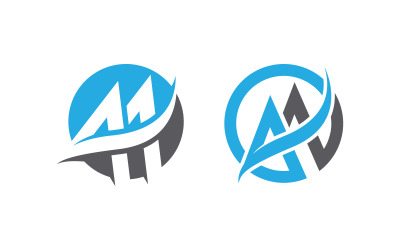 A Letter Logo Business Concept design Template v3.2