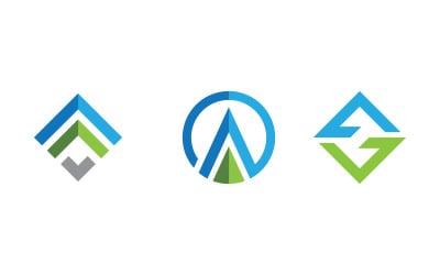 A Letter Logo Business Concept design Template v3.4