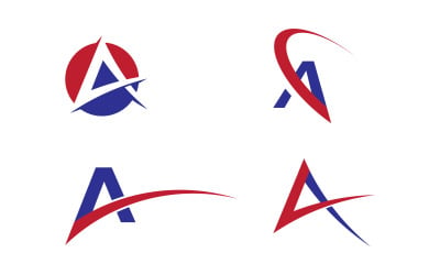 A Letter Logo Business Concept design Template v3.7