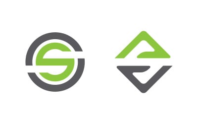 Business S letter logo design vector template v3.2