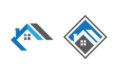 Home industrial Property concept icon logo illustration v3.11