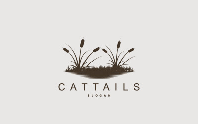 Cattails River Logo Çim Tasarımı Basit V5