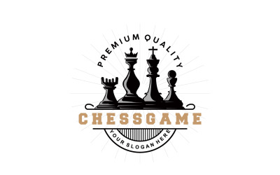 Chess Game Logo Chess Piece Design V2