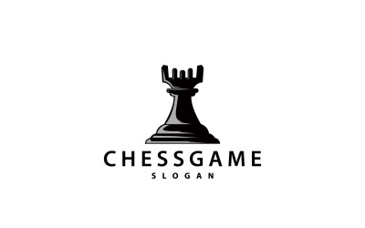 Chess Game Logo Chess Piece Design V6
