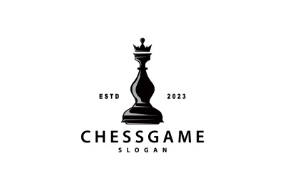 Chess Game Logo Chess Piece Design V7