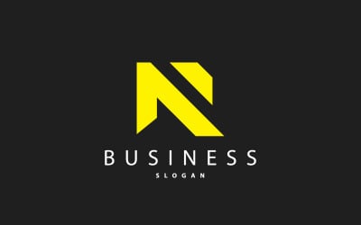 Minimal Initial N Letter Logo Modern V2
