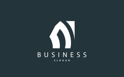 Minimal Initial N Letter Logo Modern V5