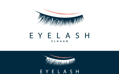 Simple Eyelash Logo Minimalist Design V12