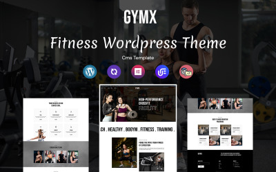 Gymx - GYM och Fitness Multifunktionellt Responsivt WordPress-tema