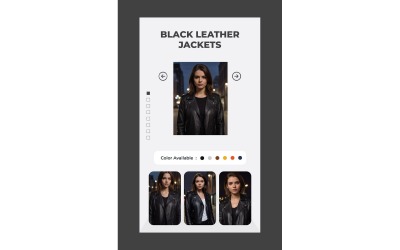 Instagram Stories Black Leather Jackets