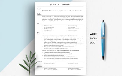 CV-SJABLOON VOOR PERSONEELSZAKEN | CV voor HR | CV voor Word, Google Docs en Mac Pages