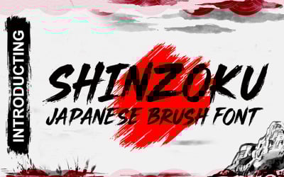 Fuente de pincel japonés Shinzoku