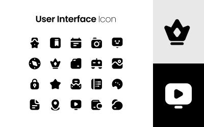 Icono lleno de interfaz de usuario
