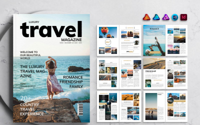 Luxury Travel Magazine for MS Word, InDesign, Affinity Suites