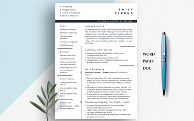 Medical Resume Template | Physician CV | Doctor &amp;amp; Nurse Resume for Word, Google Docs, Pages