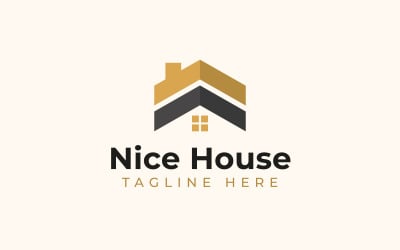 Modern Real Estate Nice House Logo Template