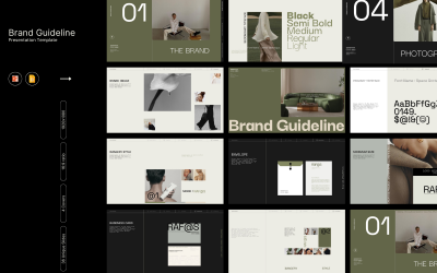 R@fas | Diseño de plantilla de guía de marca.