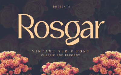 Rosgar Vintage Display Serif-typsnitt