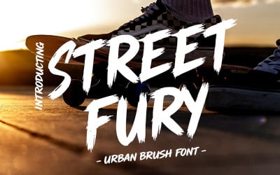 Streetfury Urban Brush Font