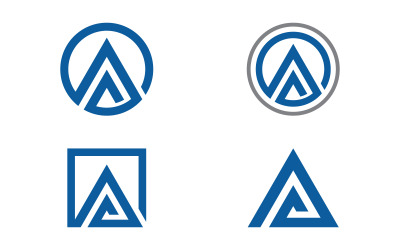 A Letter Logo Business Concept design Template v3.9