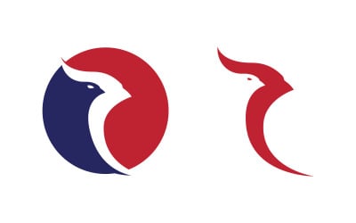 Falcon hawk wing icon Template logo illustration design v3.1