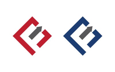 Modèle de conception d&amp;#39;illustration vectorielle d&amp;#39;icône de logo F v.3