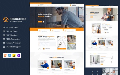 Kézműves - HTML sablon ezermesterekhez, karbantartási és otthoni javítási szolgáltatásokhoz