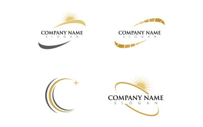 Sun Farm Logo Vektor-Symbol-Design-Illustration Vorlage v3.1