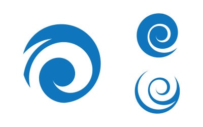 Water wave concept icon vector illustration design template v3.10