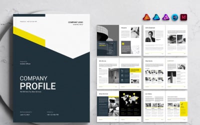Szablon profilu firmy dla programów MS Word, InDesign i Affinity Suites