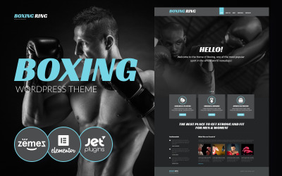 Boxring – WordPress-Theme für Fitnessstudios und Boxclubs für Fitness-Trainings-Websites