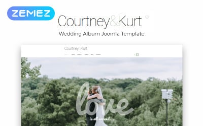 Courtney &amp;amp; Kurt - Esküvői albumKreatív Joomla sablon