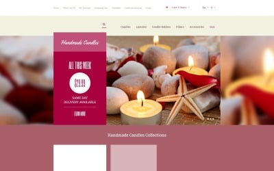 Decorative Candles OpenCart Template