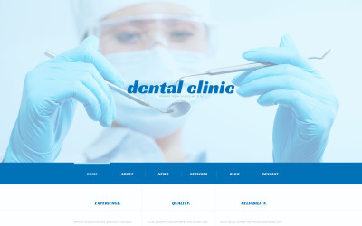 Modello WordPress Responsive #54041 per Un Sito di Odontoiatria