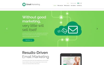 Modelo de site responsivo de negócios e serviços