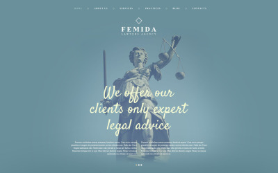 Motyw Femida WordPress