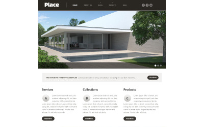 Plantilla de sitio web adaptable para agencias inmobiliarias