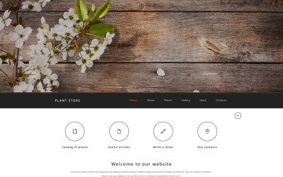 Plantilla Web "Plant Store" #54020