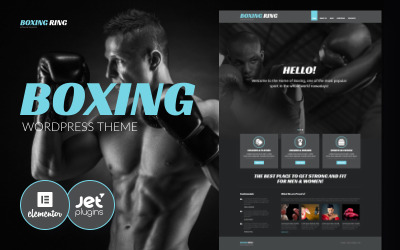 Ring da pugilato - Tema WordPress di boxe