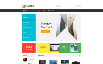 Smart Electronics Store VirtueMart-sjabloon