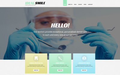 Tema WordPress Responsive #54036 per Un Sito di Odontoiatria