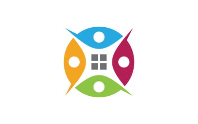 Nätverk för adoptionsvård och social logotypdesign v3.46