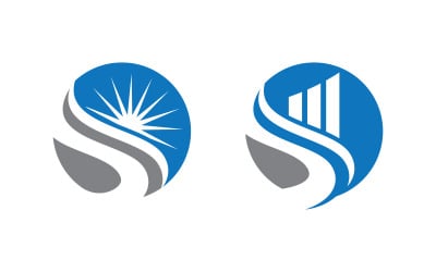 Bedrijfsfinanciën pictogram Logo-ontwerp illustratie v3.7